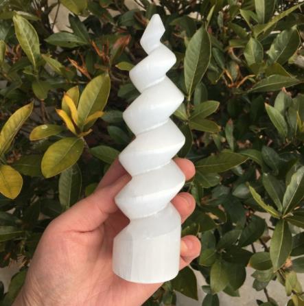 Gypsum Crystal Pointer - For Meditation & Healing