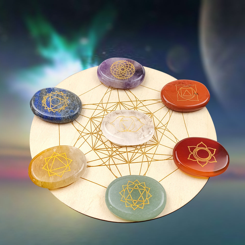 Seven Chakra Healing Agate Stones – Balance & Energy Alignment
