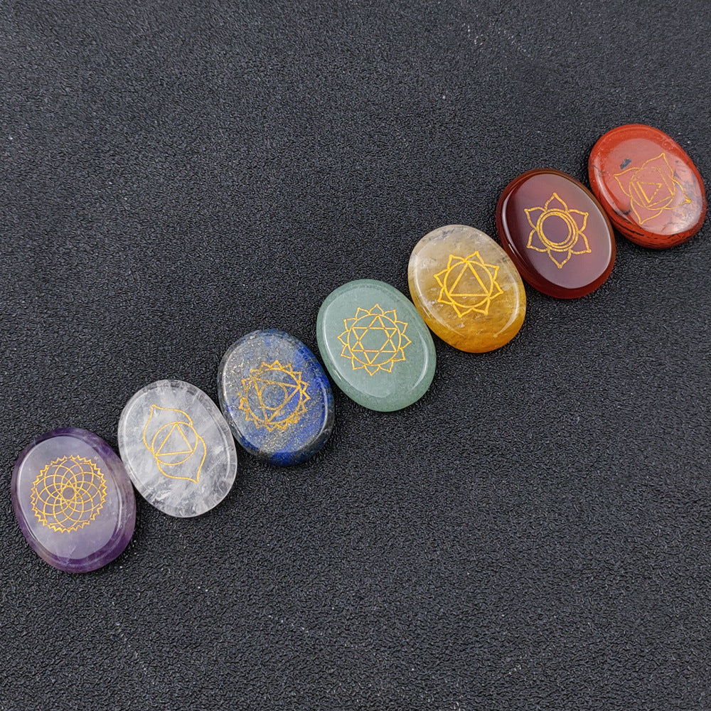 Seven Chakra Healing Agate Stones – Balance & Energy Alignment