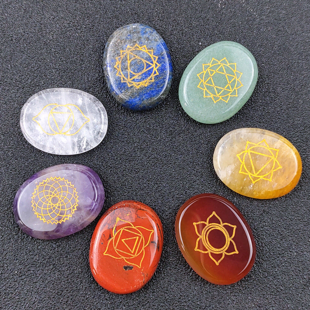 Seven Chakra Healing Agate Stones – Balance & Energy Alignment
