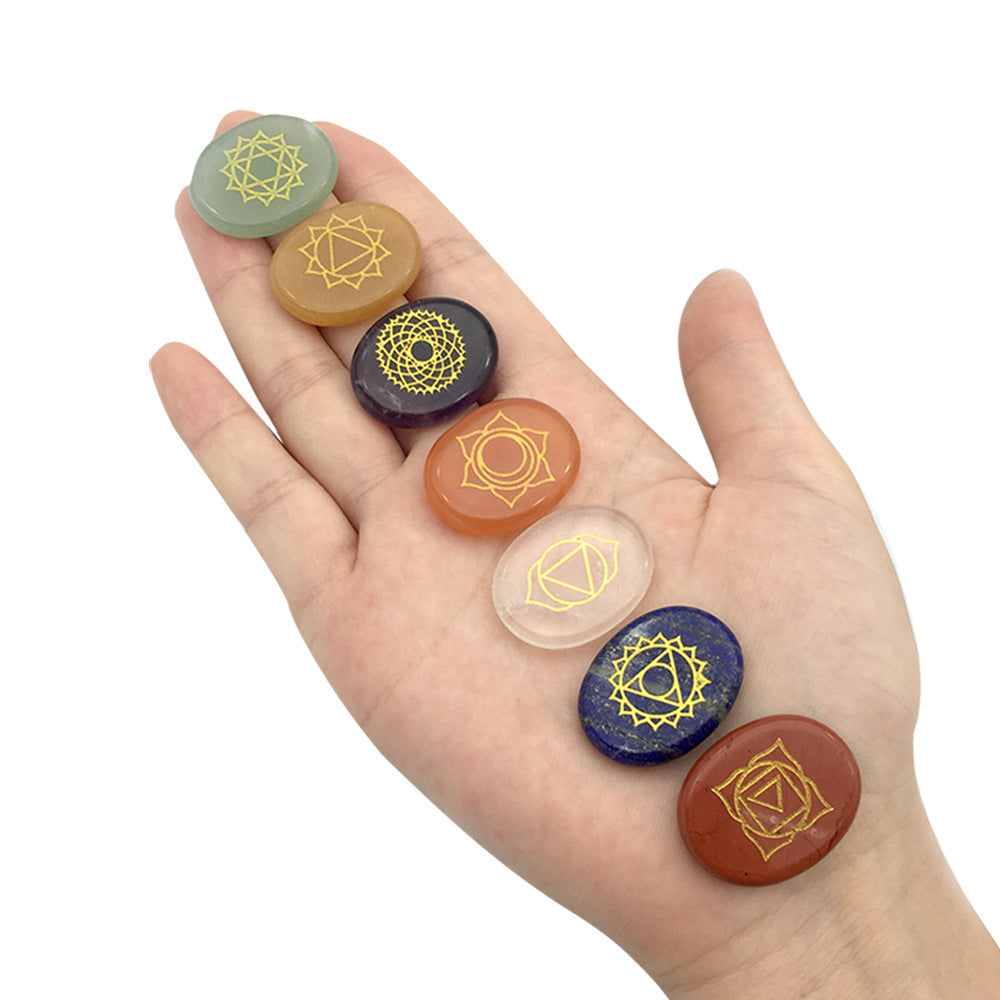 Seven Chakra Healing Agate Stones – Balance & Energy Alignment