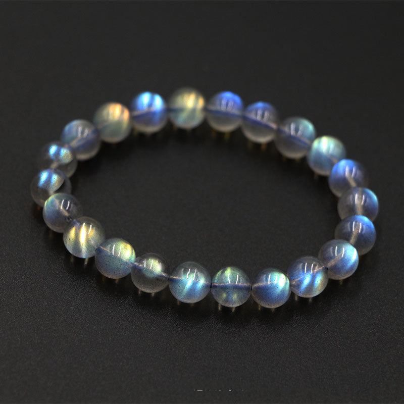 Natural Crystal Gem Labradorite Bracelet – Elegance & Protection