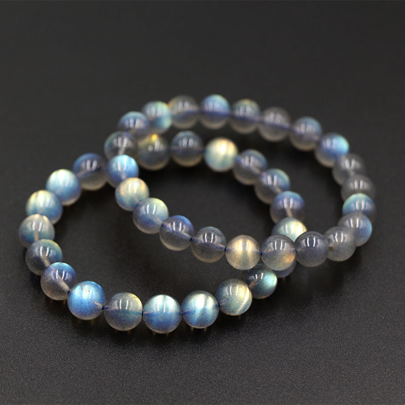 Natural Crystal Gem Labradorite Bracelet – Elegance & Protection