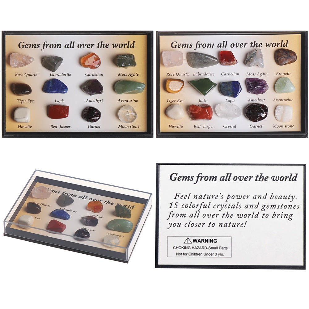 Mini Polished Crystal Stones Ornament Box
