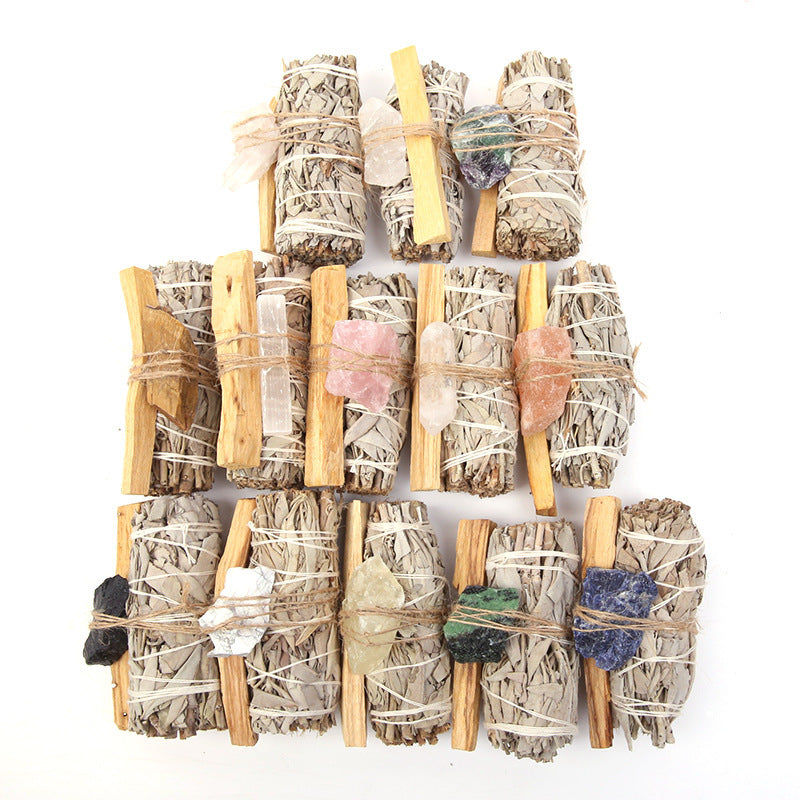 Crystal & Sage Healing Bundle – Natural Energy Purifier