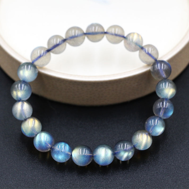 Natural Crystal Gem Labradorite Bracelet – Elegance & Protection