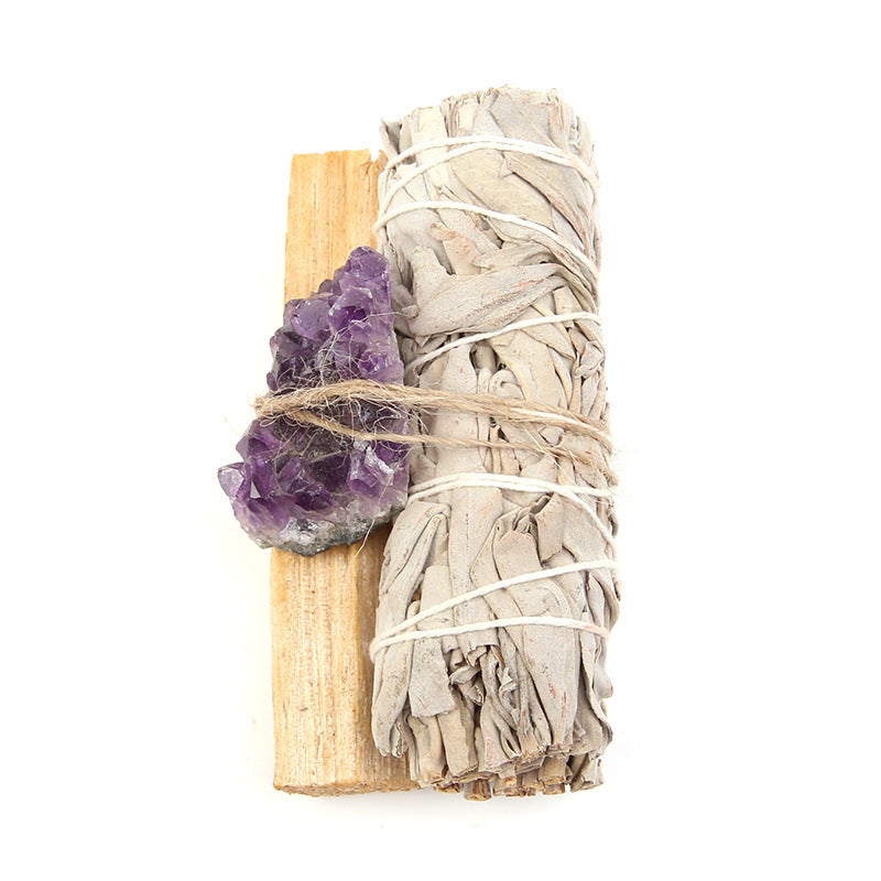 Crystal & Sage Healing Bundle – Natural Energy Purifier