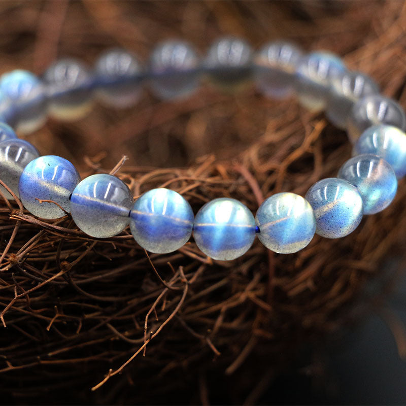 Natural Crystal Gem Labradorite Bracelet – Elegance & Protection
