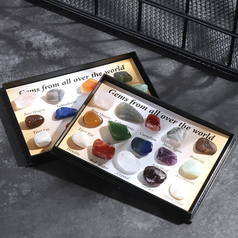 Mini Polished Crystal Stones Ornament Box