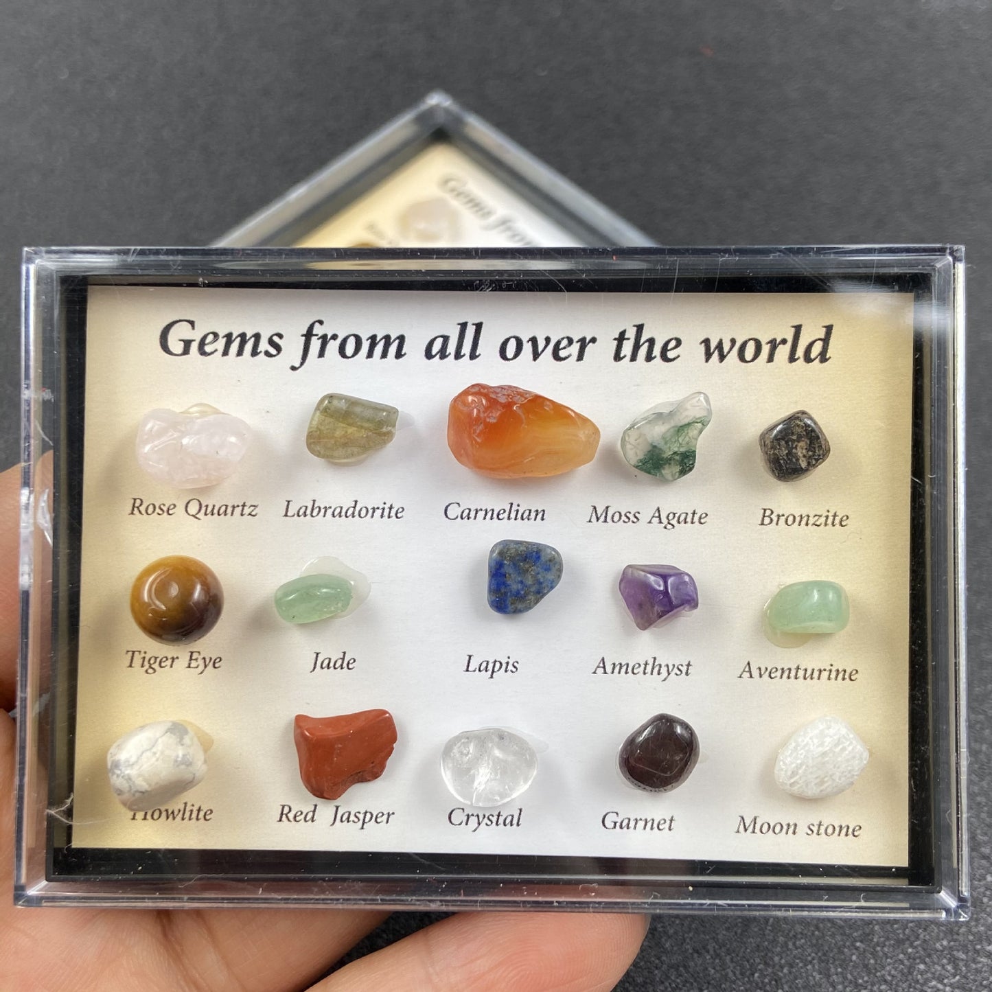Mini Polished Crystal Stones Ornament Box