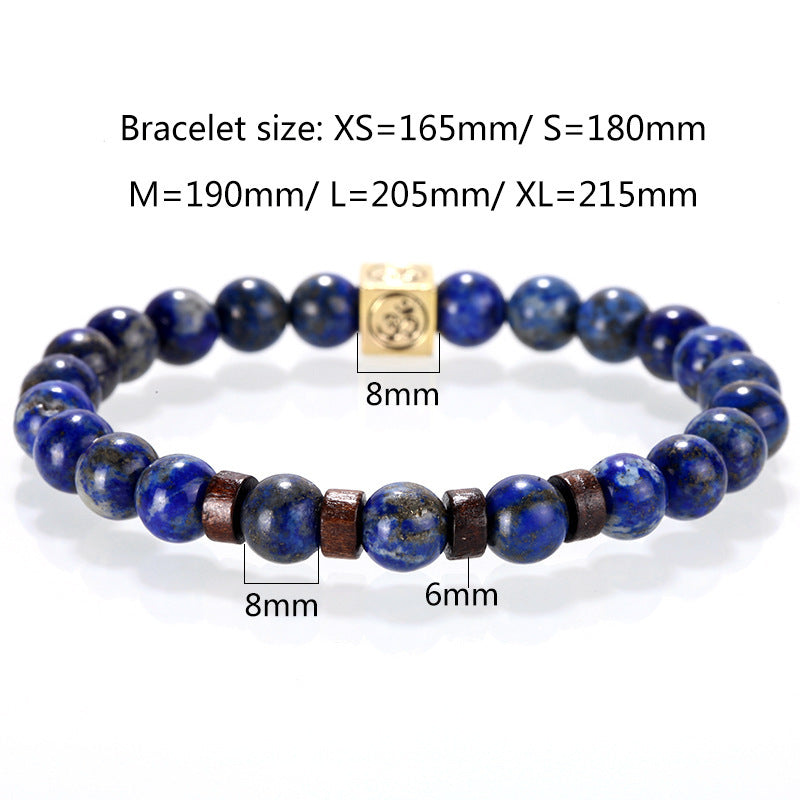 Lapis Lazuli Lucky Beaded Bracelet – Elegance & Wellness in One