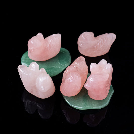 Rose Quartz Rough Stone Carving – Love & Healing