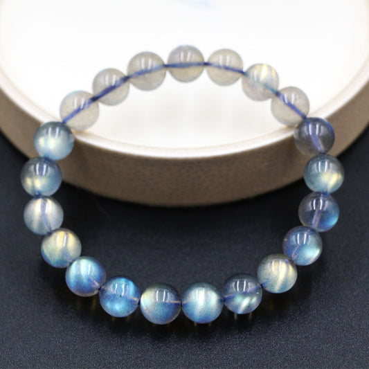 Natural Crystal Gem Labradorite Bracelet – Elegance & Protection